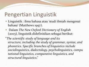 Klasifikasi Bahasa dalam Studi Linguistik 3 Klasifikasi Bahasa dalam Studi Linguistik