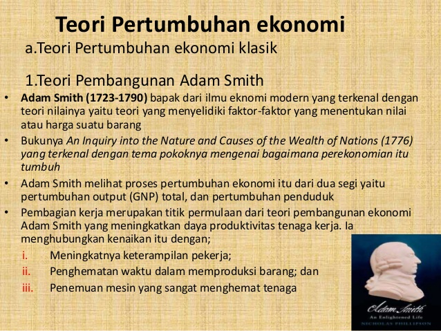 Teori Pertumbuhan dan Pembangunan Ekonomi Klasik