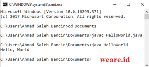 Cara Menjalankan Program Java Melalui CMD