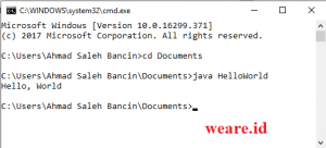 Cara Menjalankan Program Java Melalui CMD