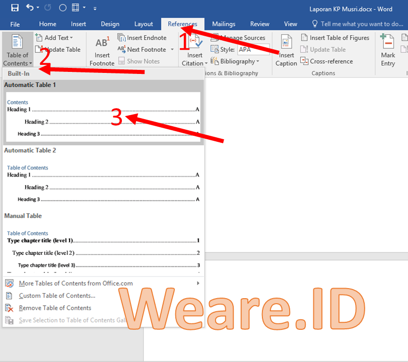 Cara Membuat Daftar Isi di Microsoft Word dengan Mudah 10 Cara Membuat Daftar Isi di Microsoft Word dengan Mudah