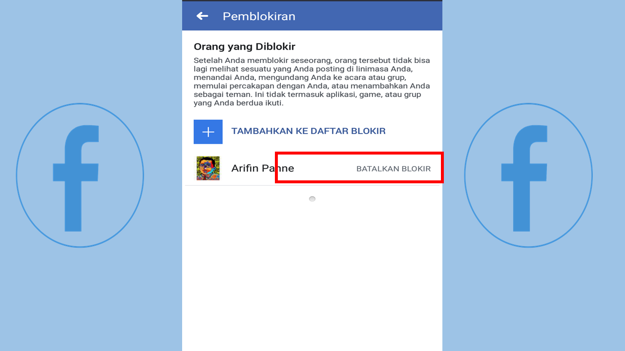 Cara Memblokir Akun Facebook Teman atau Orang Lain