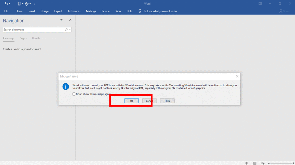 mengubah pdf ke word
