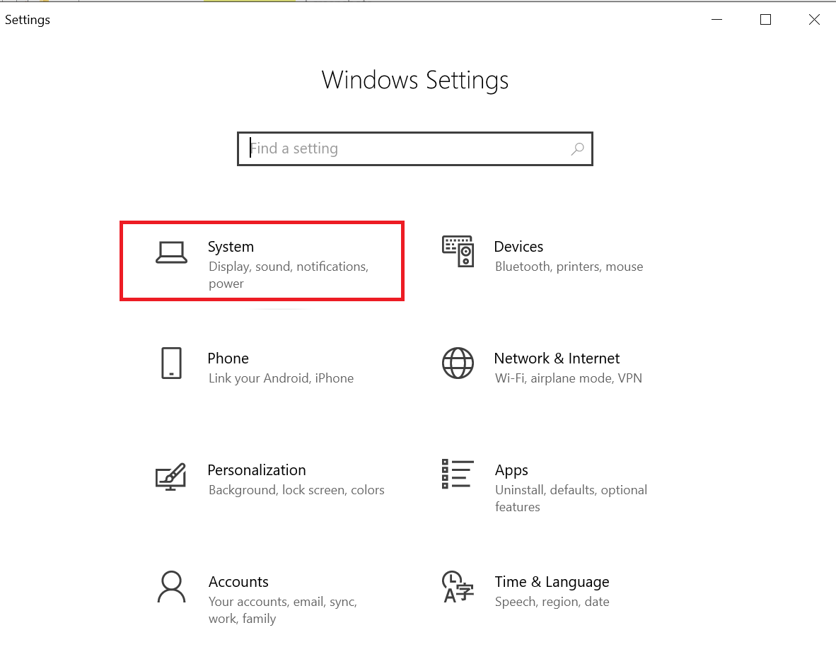 Pengaturan windows 10