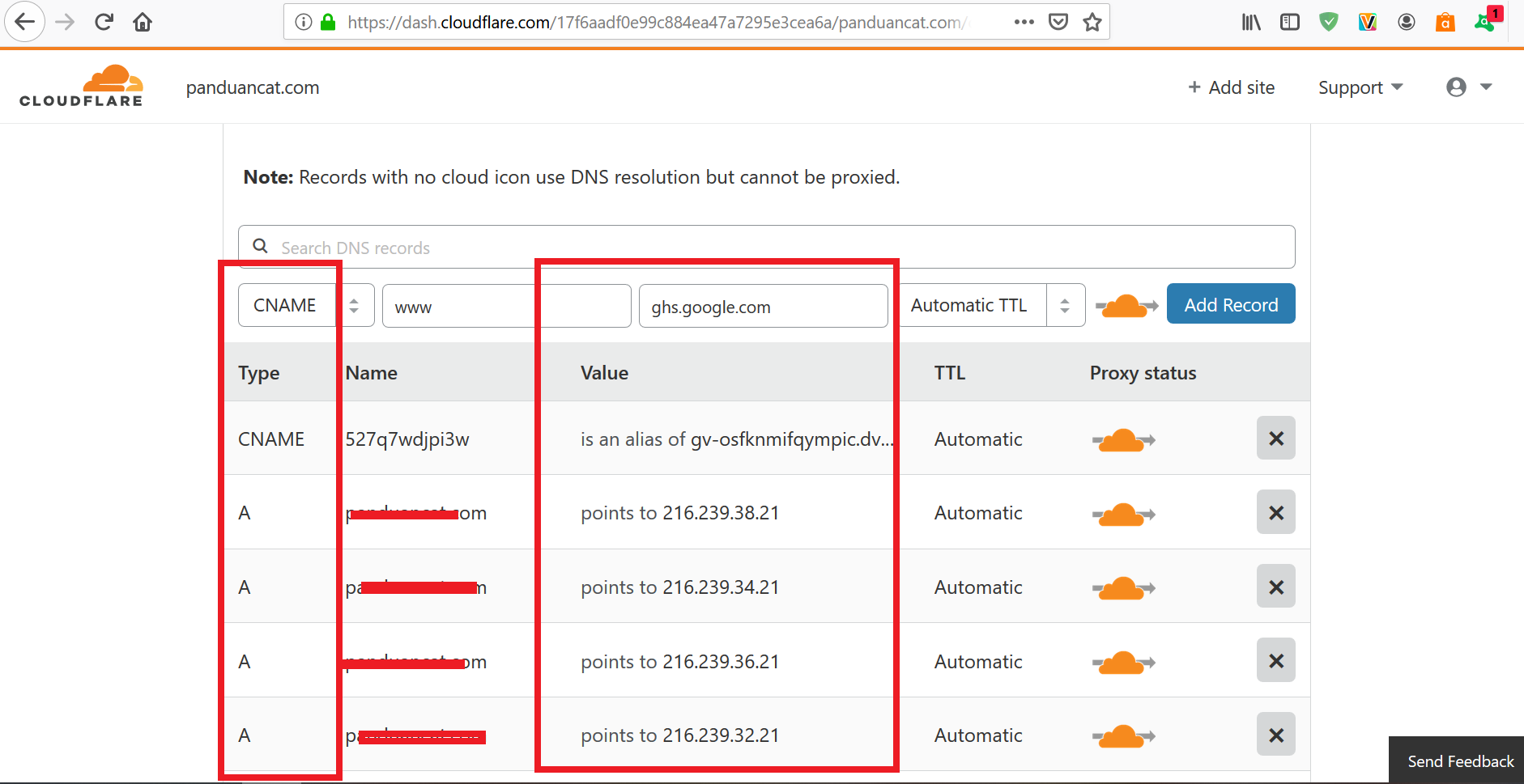 Pengaturan DNS Domain di Cloudflare
