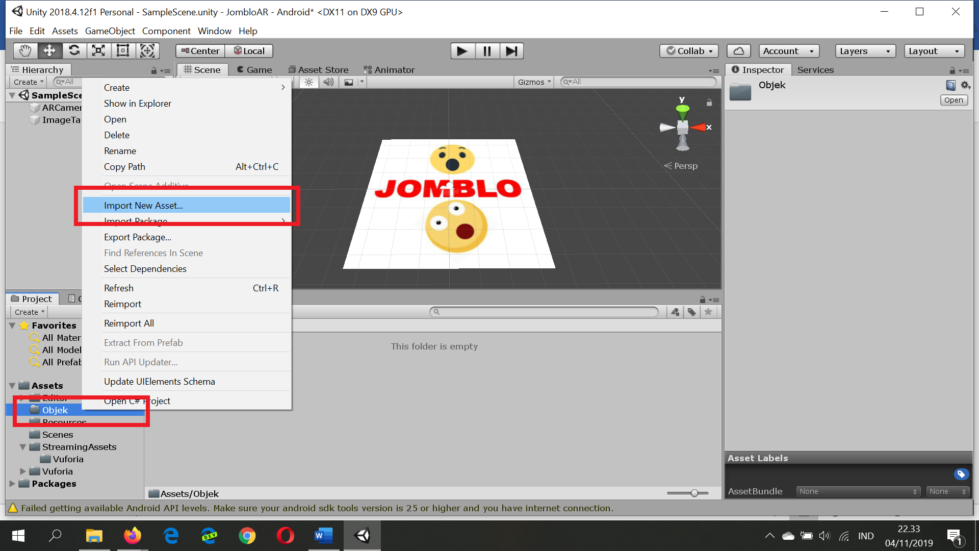 Cara Membuat Augmented Reality (Unity + Vuforia 100% Berhasil)